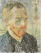 Vincent Van Gogh Self-Portrait with a Japanese Print (nn04) USA oil painting artist